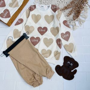بلوز و شلوار قلب قلبی🥰🥰