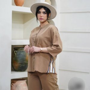 شومیزشلوار کتان|ست زنانه