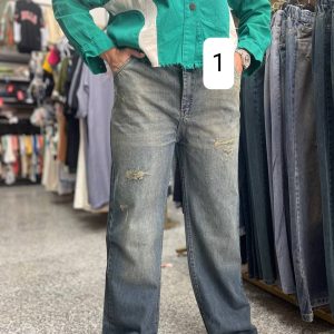 شلوار جین نیم بگ