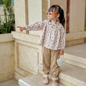 ست مخمل کبریتی دخترانه|پاییزه