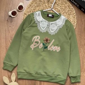 بلوز دخترانه یقه گیپوری