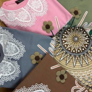بلوز دخترانه یقه گیپوری