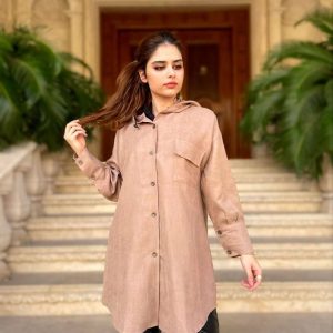 مانتو پاییزه کلاهدار