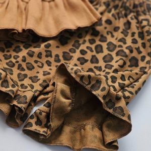 تاپ وشلوارک پلنگی|بچگانه